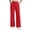 Red, variant on Ixbnca Girls Uniform Long Pants Dressy High Waist School Pants Kids Straight Wide Leg Trousers with Pockets