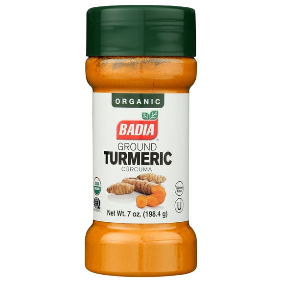 Pack of 12, Badia Organic Ground Turmeric, 7 oz