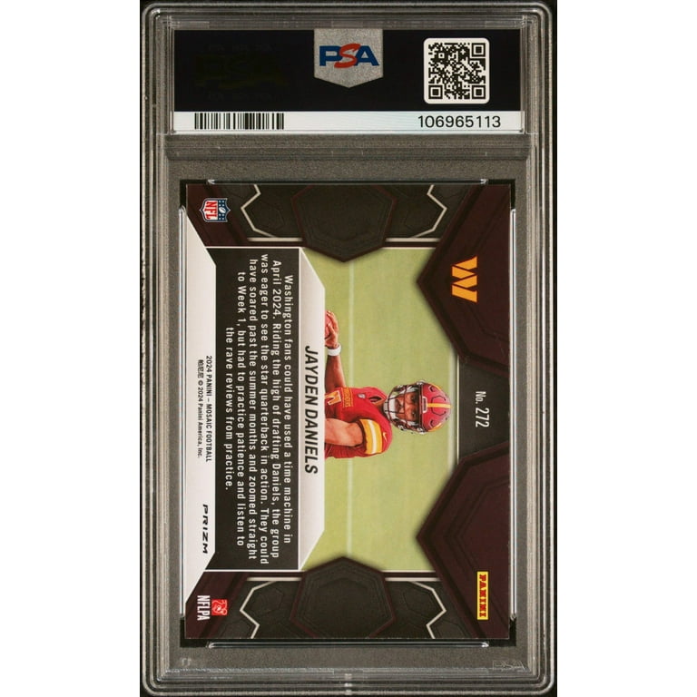 Graded 2024 Panini Mosaic Jayden Daniels #272 Camo Pink