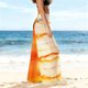 thumbnail image 4 of Pantalones de playa de gasa ligeros para mujer con protección solar, pantalones anchos de estilo bohemio estampados, blusa para mujer, 4 of 7