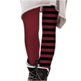 thumbnail image 3 of THDHVS Girls Leggings,Girls Halloween Striped Print Pants with High Waisted Elastic for Comfortable Wear Soft Tight Fits Spooky Theme Red, 3 of 7