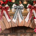 thumbnail image 6 of Linen Bowknot Wreath Bow Bowknot Convenient Hanging For Xmas Holiday Party, 6 of 6