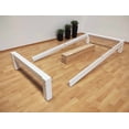 thumbnail image 3 of Base Para Cama Individual Muebles GM Tradicional Desarmable Madera de Pino Con Laca Color Blanco, 3 of 5