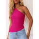 thumbnail image 3 of Top de Tirantes PRETTYGARDEN Mujer Verano 2025 Y2K Un Hombro, 3 of 5
