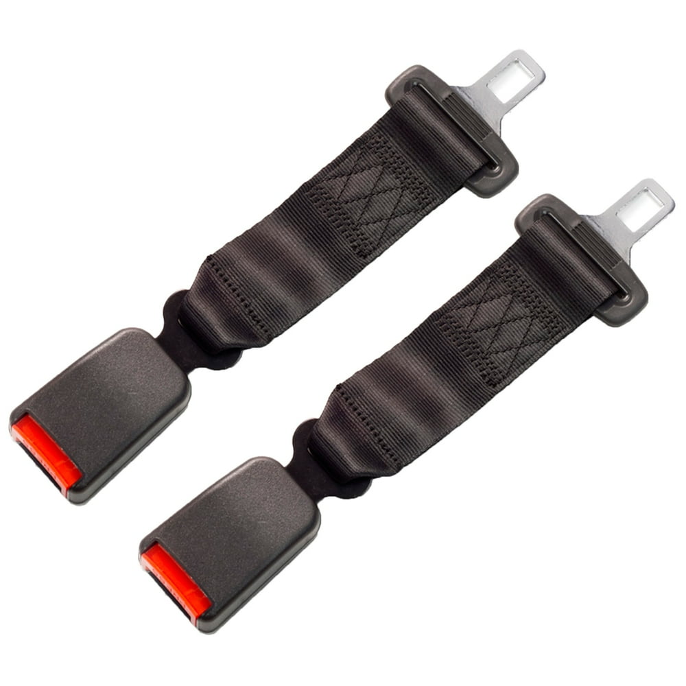 10" Seat Belt Extender 2Pack (Type A 21.5mm Wide Metal Tongue) No