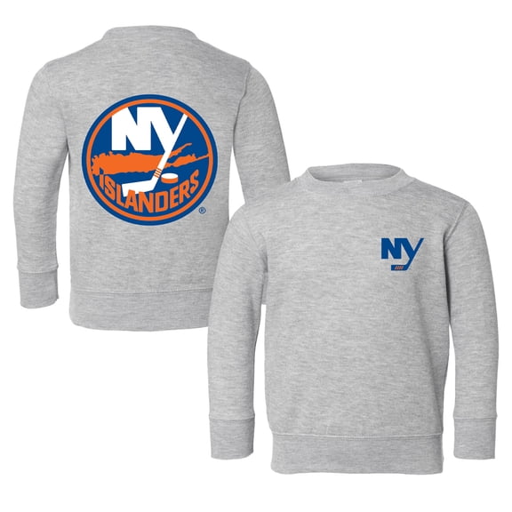 Toddler Chad & Jake Heather Gray New York Islanders Pullover Sweatshirt