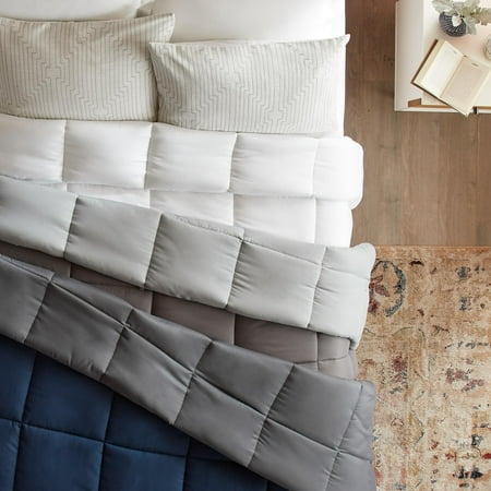 Rest Haven All-Season Down Alternative Comforter, Twin XL, Silver/Ash