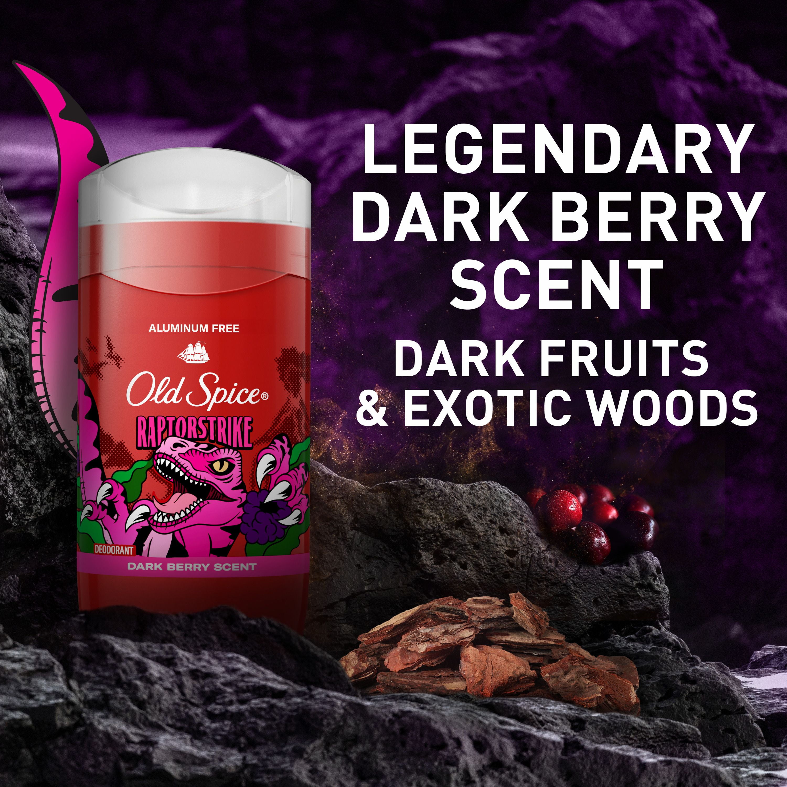 Old Spice Aluminum Free Deodorant for Men, Raptorstrike, 48 Hr. Protection, 85G