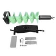 thumbnail image 2 of Drill Ice Auger Drill Bit 8 Inch Diameter 28 Inch Long Carbide Nylon Floatable Ice Fishing Drill Bit With Universal Adapter, 2 of 8