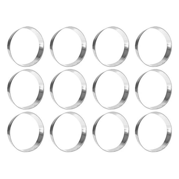 1 Dozen/12 Count Biscuit Circle 5 Inch Cookie Cutters from The Cookie Cutter Shop – Tin Plated Steel - Made in the USA