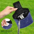 thumbnail image 4 of Haosy Deep Blue Sparkling and Shining Golf Mallet Putter Cover Strong Magnetic Leather Golf Club Headcover Closure, 4 of 7