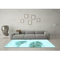 thumbnail image 3 of Ahgly Company Indoor Rectangle Abstract Light Blue Modern Area Rugs, 8' x 10', 3 of 4