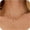 White CZ-gold, variant on Gold/Silver Necklace for Women, Dainty Chain Necklace 14K Gold Plated Station Choker Necklace Non Tarnish Small Cute Clover Flower CZ Diamond Necklaces Jewelry for Women Gifts