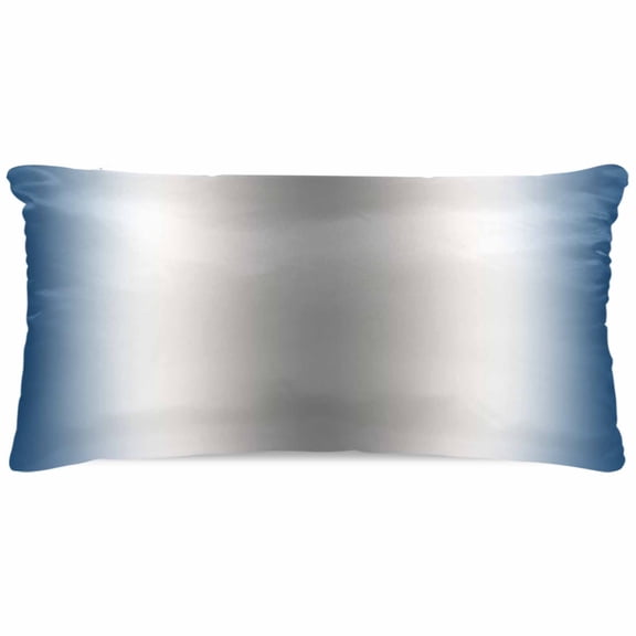 Blue Grey Pillow Cases Cal King Size, Smooth Satin Pillowcase for Hair and Skin, Gray Farmhouse Modern Rustic Decorative Cooling Bed Pillow Covers with Zipper, 20x40 Inches