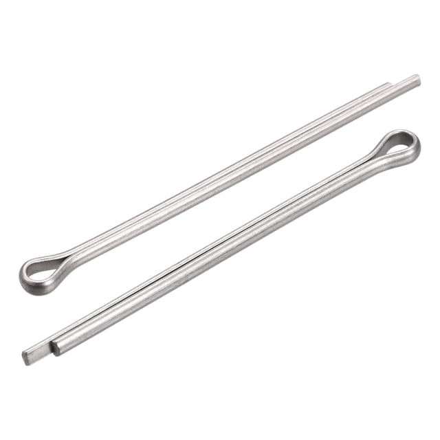 Unique Bargains Split Cotter Pin, Fixation à Clip en Acier Inoxydable 2x35mm Raccord Argent 90Pack