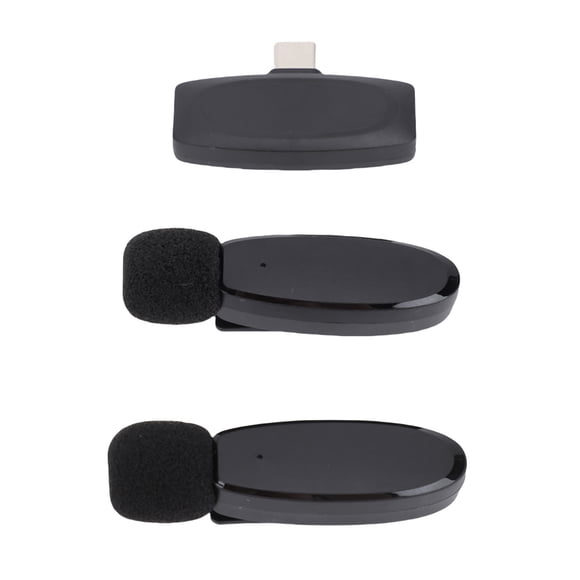 Micrófono Lavalier Inalámbrico, Reducción De Ruido, Antiinterferencias, Función De Reducción De Sonido HD, Mini Micrófono Inalámbrico De 2,4 GHz Para Grabación De Vídeo