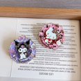 thumbnail image 2 of Sanrio Pins Hello Kitty Kuromi insignias broche Cinnamoroll dibujos animados Metal solapa Pins para estudiante mochila accesorios de joyería regalo, 2 of 5