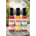 thumbnail image 2 of Hot Sauce Variety Pack (3 Pack) – Red Habanero, Cajun Cayenne & Mango Pineapple – Sweet & Spicy Pepper Sauce Bundle (5 oz Each), 2 of 5