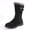 Black, variant on YOUYEDIAN Women's Snow Boots Suede Mid Calf Boots with Side Zipper Faux Lined Water Resistant Winter Boots