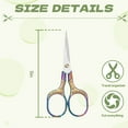 thumbnail image 2 of FACEGA Scissors All Purpose,Pointed 5" Adult Scissors,Plum Blossom Relief Mini Scissors,Colorful, 2 of 7