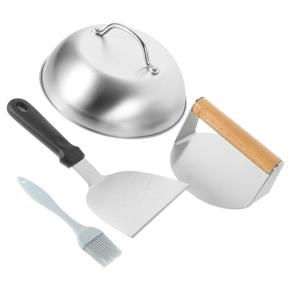PAMINGONO Handle Burger Patty Press Stainless Steel Meat Press Assorted Color 1 Set