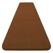 House, Home and More Skid-Resistant Carpet Runner - Toffee Brown - 8 Feet X 27 Inches