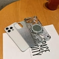 thumbnail image 6 of for iPhone 15 Pro Max Case with Diamond Mirror Kickstand, [Compatible with Magsafe][Reinforced Conner Bumper][Glitter Bling Floral Design] Luxury Shinny Electroplated Edge for Women-Silver, 6 of 8