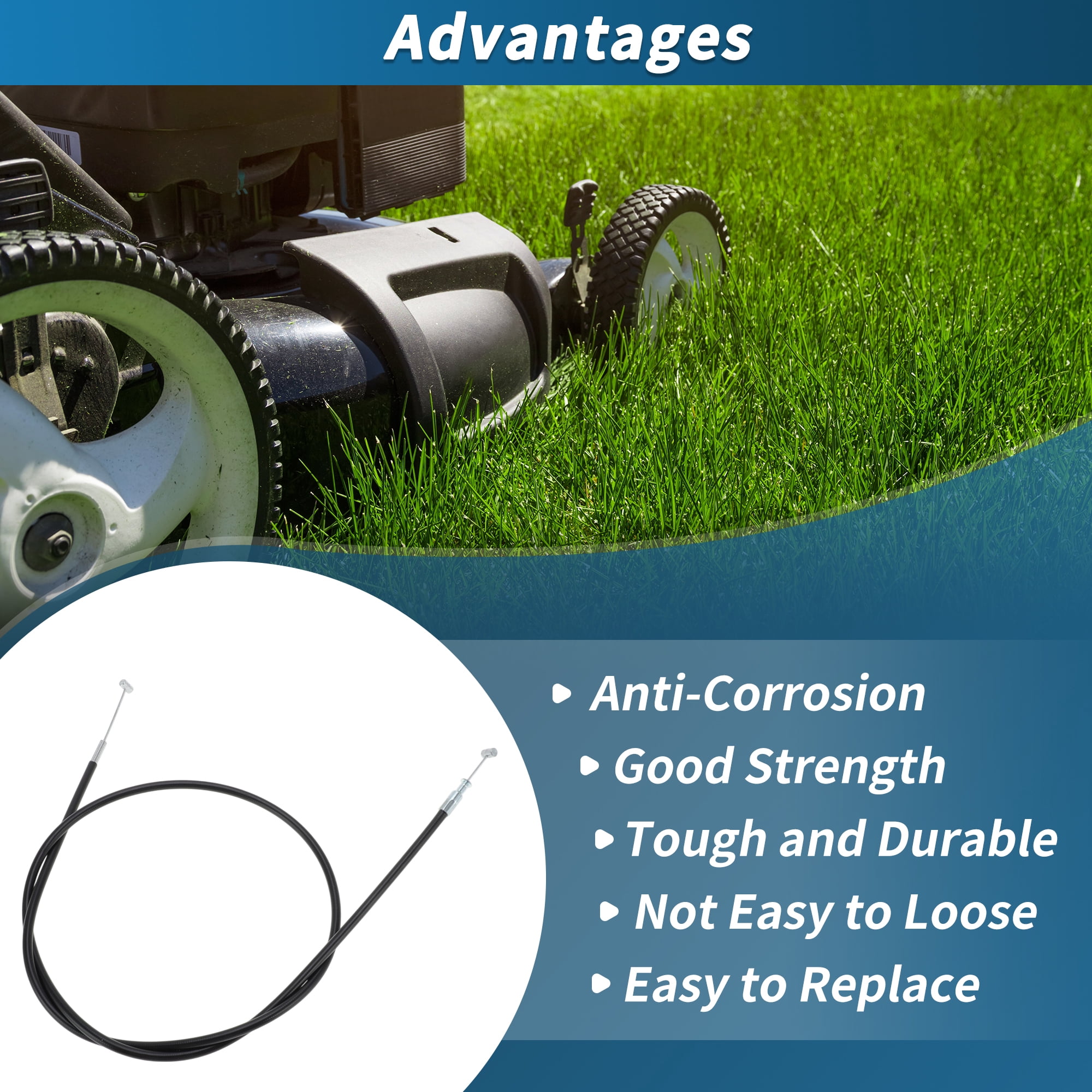 Unique Bargains Throttle Cable for Honda HRR216 HRR216K10 VYAA Lawn Mower