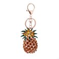 thumbnail image 1 of EeaseMX Llavero colgante, adorno, llavero de piña con diamantes de imitación a la moda, accesorio creativo para llavero, 1 of 8