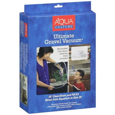 Aqua Culture Ultimate 25' Aquarium Gravel Vacuum Clean/Drain & Fill Kit