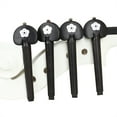 thumbnail image 2 of BQBQERT 4Pcs Cello Machine Head Ebony Wood Cello Tuning Pegs Cello Shaft Handle Tuners Musical Instruments Accessories, 2 of 11