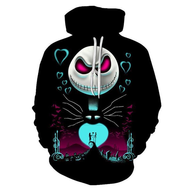 Halloween Christmas Night Cry Series Sweatshirt 3D Digital Printing Hooded Sweatshirt Men's Cosplay