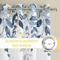 thumbnail image 6 of Blue Eucalyptus Coastal Kitchen Curtains Window Panels, Beach Starfish Shell Nautical Insulated Window Treatment Curtain, Grommet Curtains for Bedroom/Living Room/Bathroom, 2 Piece 42"Wx63"L, 6 of 8