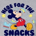 thumbnail image 3 of Mickey & Friends - Here For The Snacks - Juniors Cropped Cotton Blend T-Shirt, 3 of 5