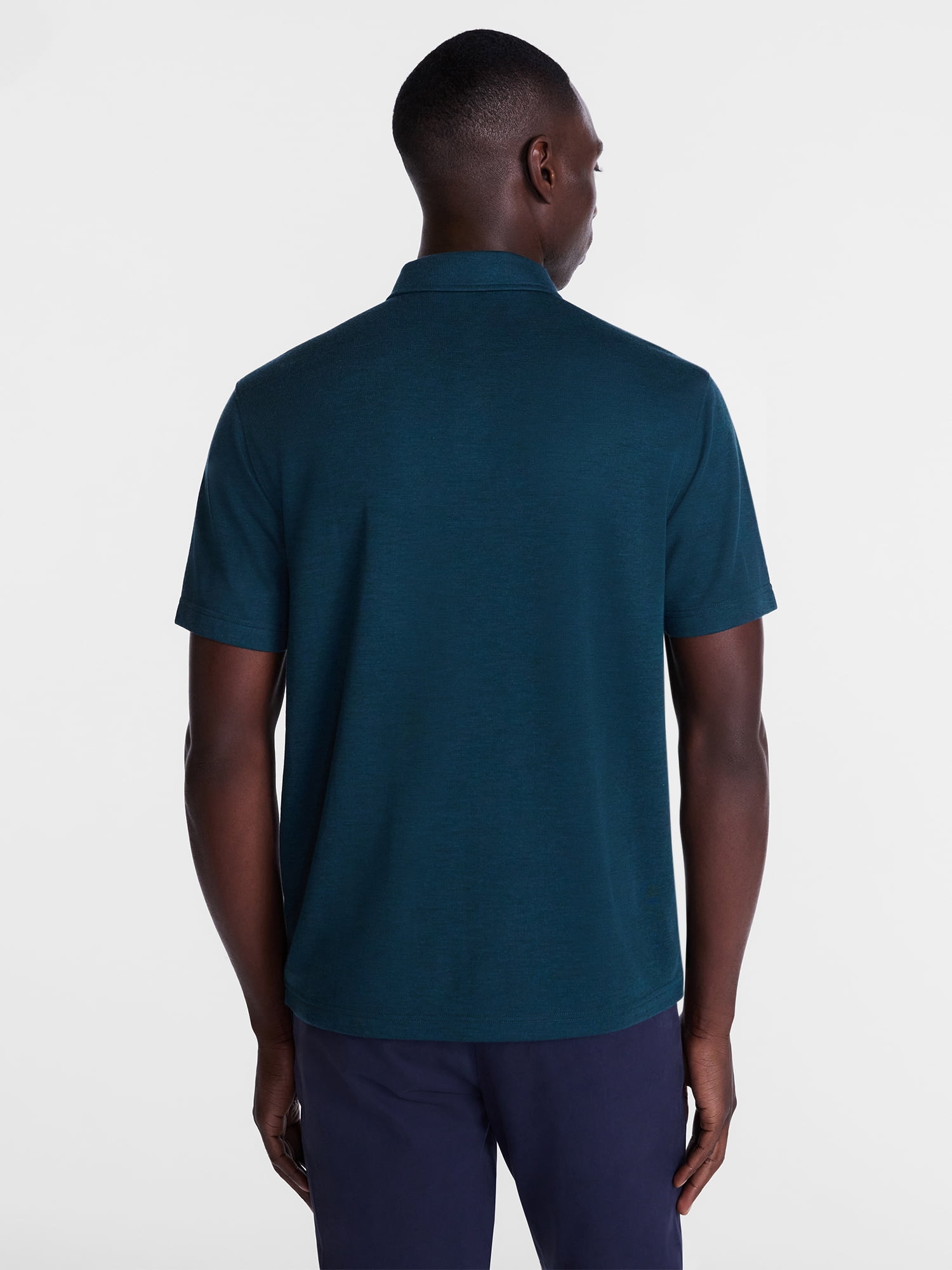 George Men's and Big Men's Double Knit Polo Shirt with Short Sleeves, Sizes S-5XL