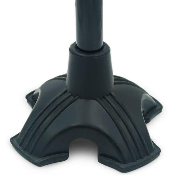 Cane Tip with Quad Support Rubber Foot for Walking Canes 3/4 Inch Shaft,Self-Standing,Anti-Slip Stable Four Point Cane Tip Universal 4 Leg Attachment for Walking Stick - Quad Cane Tip