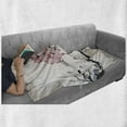 thumbnail image 6 of Japanese Soft Flannel Fleece Blanket, Watercolors Illustration Traditional Native Blossoming Floral Temperate Zone Plant, Cozy Plush for Indoor and Outdoor Use, 50" x 60", Pink Black, by Ambesonne, 6 of 6