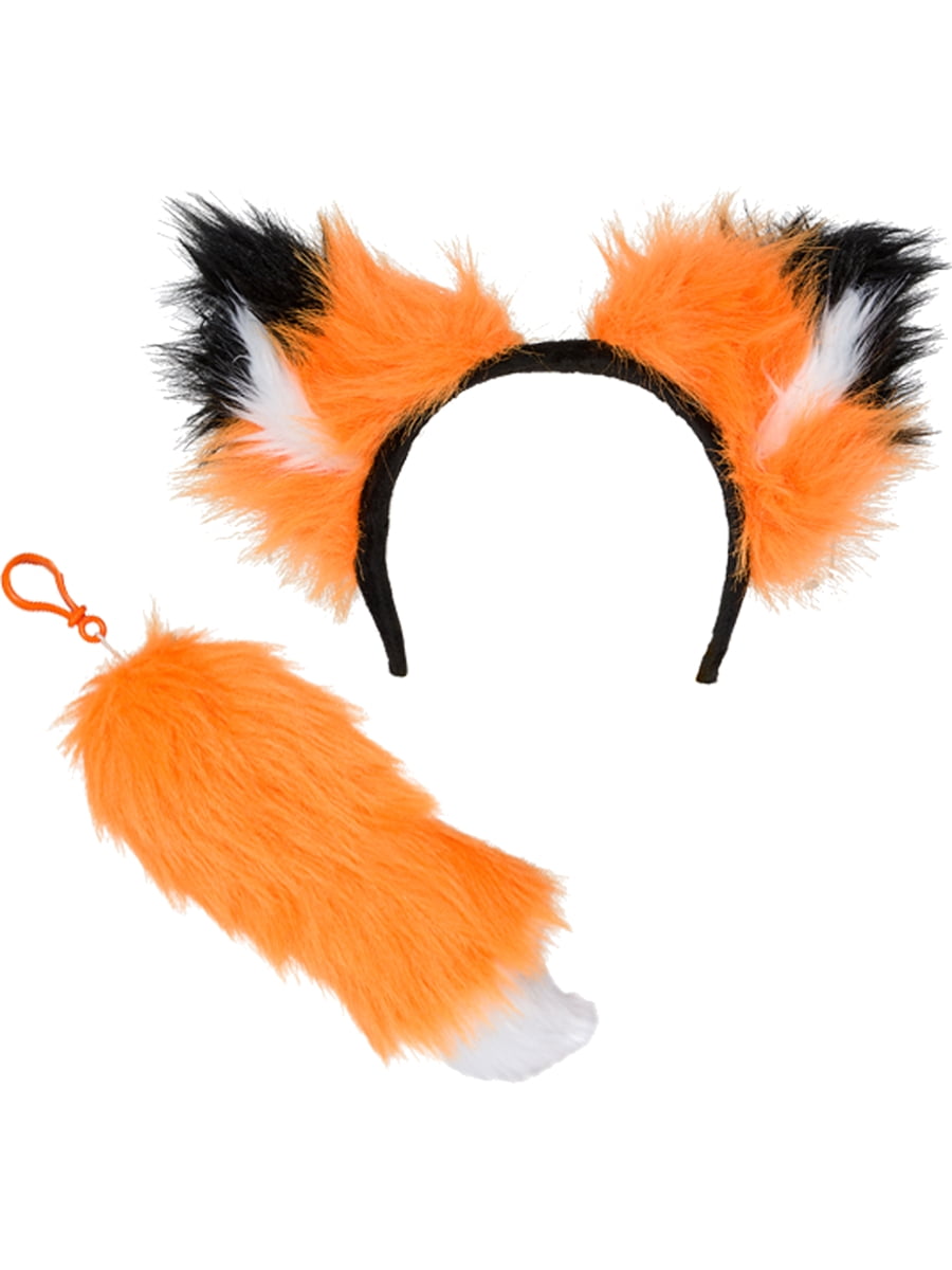 One Size Headband & Tail Children's Unisex Fox Kit Colour: Brown 