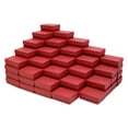 thumbnail image 5 of Novel Box 100 Pack Red Cardboard Cotton Filled Jewelry Gift Boxes 2.5x1.62x1 Inches with Lids, 5 of 8