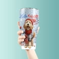 thumbnail image 3 of Hello Winter Goldendoodle Smiling in Red Scarf Hat Welcome Christmas 30oz Stainless Steel Tumbler Insulated Cup with Lid Doodle Dog Lover Gifts Idea - 00017, 3 of 5
