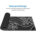 thumbnail image 4 of Japanese Wave Black & White Gaming Mouse Pad - XL Large Non-Slip Rubber Mousepad, Stitched Edges, Long Extended Mice Pad, Ideal for Desk, Home, Office, 31.5x11.8 Inch, 4 of 6