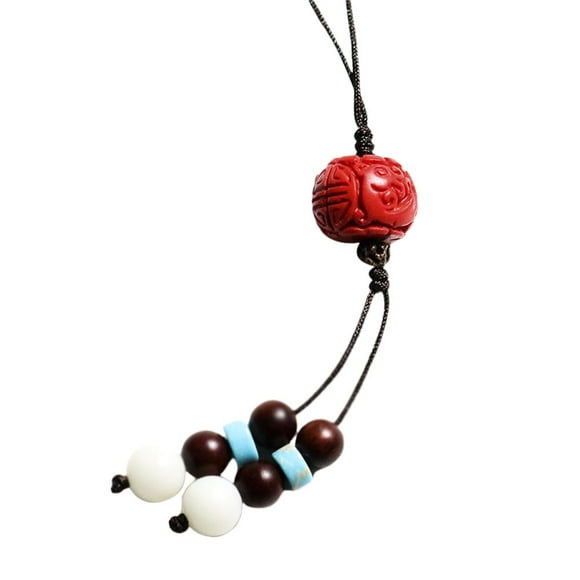 CIMAXIC Party 1PC Chinese Style Pendant Auspicious Phone Hanging Decoration Cellphone Lanyard Party Favor for Men Women (Beads),4.33"X1.18"X0.79"