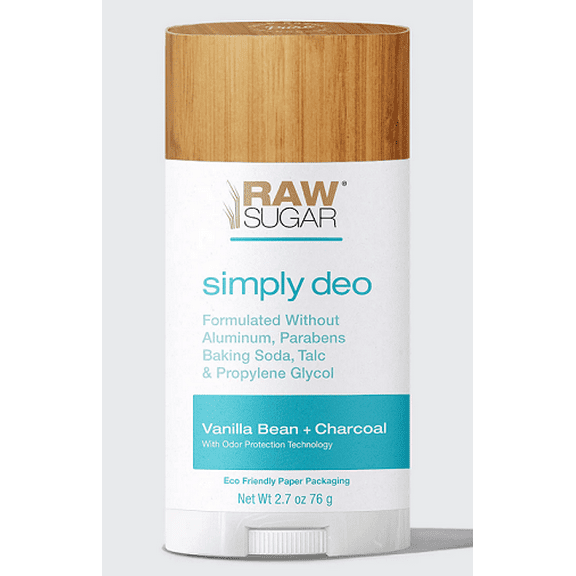 Raw Sugar Simply Deo Vanilla Bean & Charcoal Deodorant