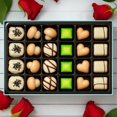 thumbnail image 3 of Andy Anand Luxury Belgian White Chocolate Truffles - Handmade Assorted Chocolate Flavors - Gourmet Collection Belgian Chocolate with Delectable Ganache - Choclate Gift Box (24 Pcs), 3 of 8