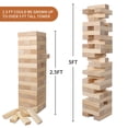 thumbnail image 3 of MammyGol Large Giant Tumble Tower (Stacks to 5+ Feet) 54PCS, Jumbo Game for Adults Made with Premium Pine Wood,Outdoor Game,Giant Yard Game, 3 of 4