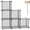 Grey, variant on Cube Storage Organizer 6-Cube Modular Book Shelf Translucent White for Bedroom Living Room Office