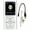 Silver, variant on Mini Digital Music Player, Easy Playlist Control, Random Play, Sleep Timer, Includes Earphone