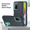 thumbnail image 4 of Feishell Case for Samsung Galaxy A03s 6.5 inch,Heavy Duty 3 Layer Military Protection with Hidden Kickstand Shock Resistant Armor Hybrid Bumper Rugged Rubber Phone Cover,Darkblue+Mint, 4 of 7
