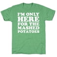 thumbnail image 5 of Im Only Here For The Mashed Potatoes Unisex Triblend Tee Tee Shirt Sweatshirt Hoodie, 5 of 7