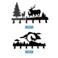 thumbnail image 3 of Generic Hook Rack 6 Hooks Rail Deer Animal Shaped Wall-Mounted Farmhouse Rack Nail-free Drilling Bathroom Storage Hook Kitchen Towel Hooks Hanger, 3 of 8